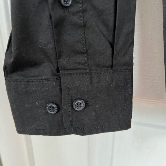 NWT DKNY Black Dress Shirt long sleeve Large - Picture 5 of 7